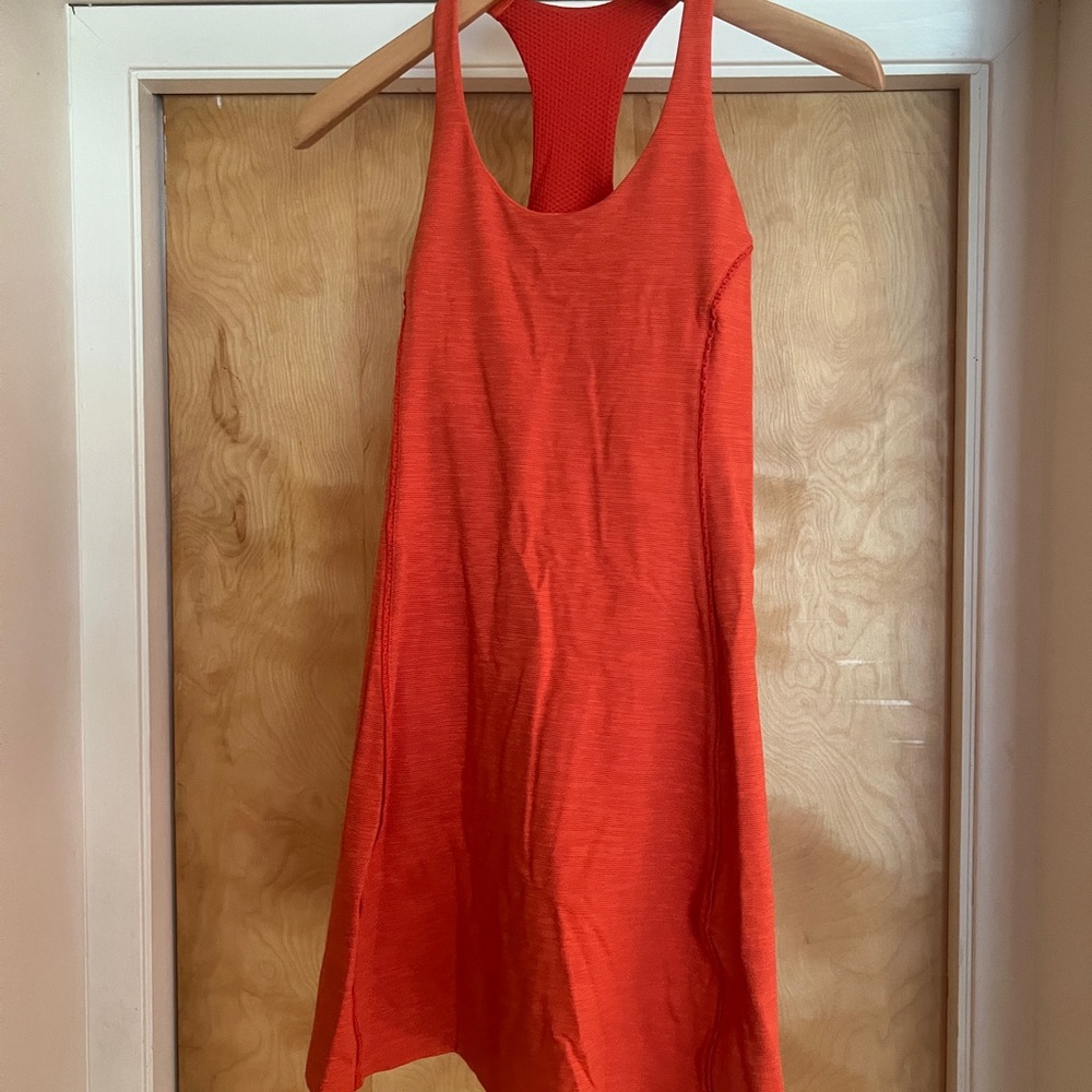 Outdoor Voices Bright Orange Tank Dress